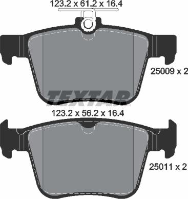 Textar 2500901 - Set placute frana,frana disc aaoparts.ro