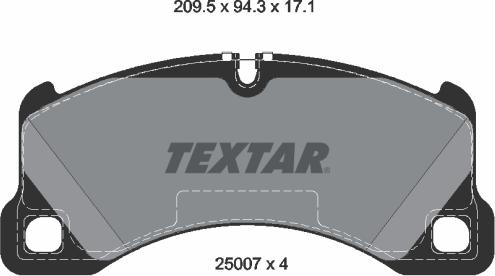 Textar 2500701 - Set placute frana,frana disc aaoparts.ro