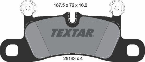 Textar 2514301 - Set placute frana,frana disc aaoparts.ro