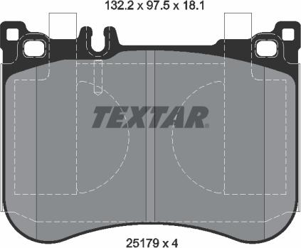 Textar 2517901 - Set placute frana,frana disc aaoparts.ro