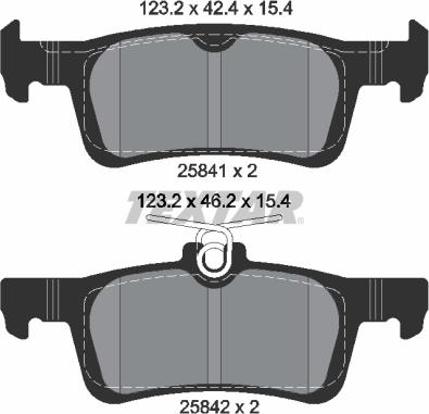 Textar 2584101 - Set placute frana,frana disc aaoparts.ro