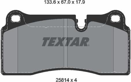 Textar 2581401 - Set placute frana,frana disc aaoparts.ro