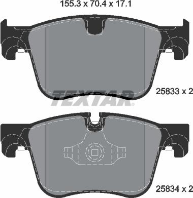 Textar 2583301 - Set placute frana,frana disc aaoparts.ro