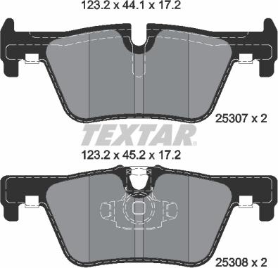 Textar 2530701 - Set placute frana,frana disc aaoparts.ro