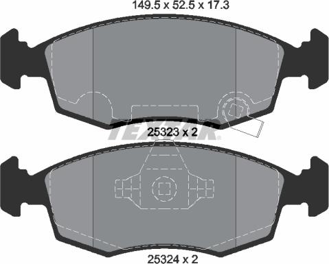 Textar 2532301 - Set placute frana,frana disc aaoparts.ro