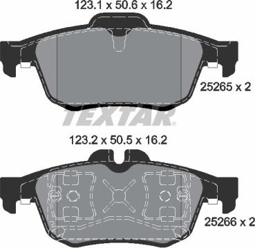 Textar 2526501 - Set placute frana,frana disc aaoparts.ro