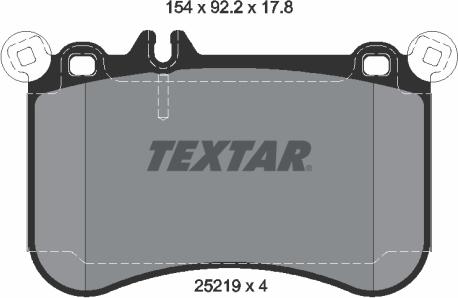 Textar 2521901 - Set placute frana,frana disc aaoparts.ro