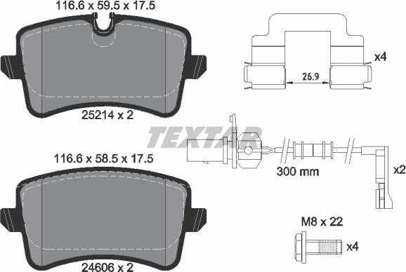 Textar 2521401 - Set placute frana,frana disc aaoparts.ro