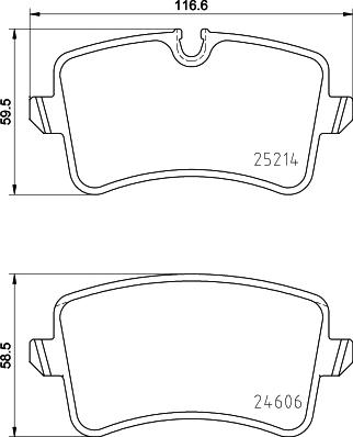 GMC 2521404 - Set placute frana,frana disc aaoparts.ro