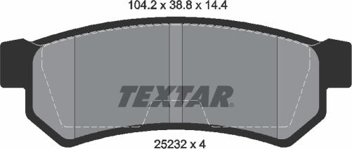 Textar 2523201 - Set placute frana,frana disc aaoparts.ro