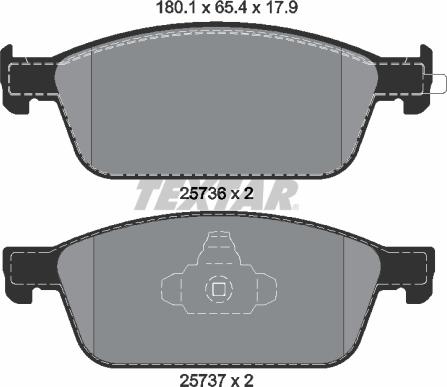 Textar 2573601 - Set placute frana,frana disc aaoparts.ro