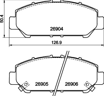Textar 2690401 - Set placute frana,frana disc aaoparts.ro