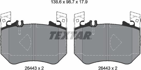Textar 2644301 - Set placute frana,frana disc aaoparts.ro