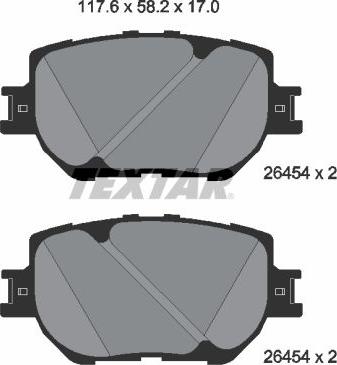 Textar 2645401 - Set placute frana,frana disc aaoparts.ro