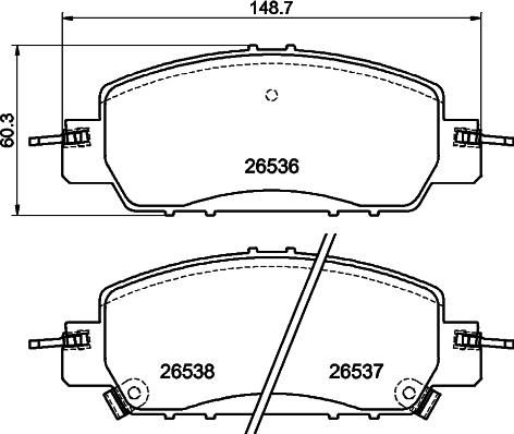 Textar 2653601 - Set placute frana,frana disc aaoparts.ro