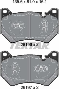 Textar 2619601 - Set placute frana,frana disc aaoparts.ro