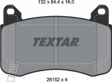Textar 2615201 - Set placute frana,frana disc aaoparts.ro