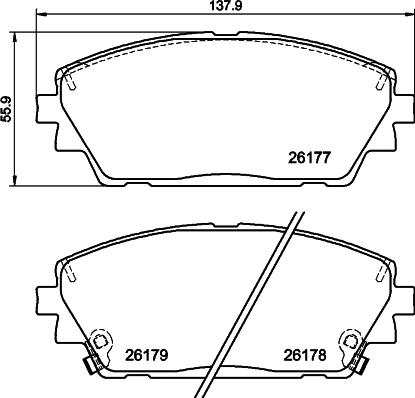 Textar 2617701 - Set placute frana,frana disc aaoparts.ro