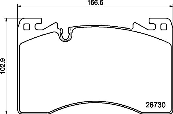 Textar 2673001CP - Set placute frana,frana disc aaoparts.ro