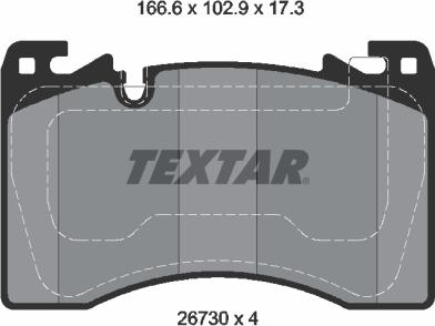 Textar 2673001 - Set placute frana,frana disc aaoparts.ro