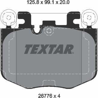Textar 2677601 - Set placute frana,frana disc aaoparts.ro