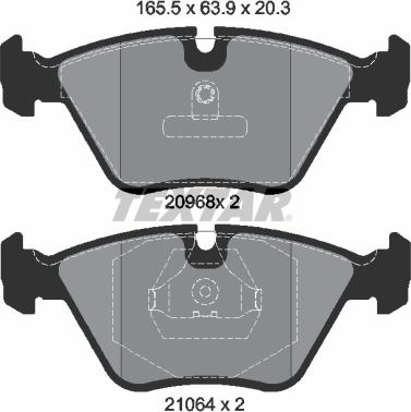 Textar 2096801 - Set placute frana,frana disc aaoparts.ro