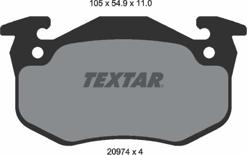 Textar 2097401 - Set placute frana,frana disc aaoparts.ro