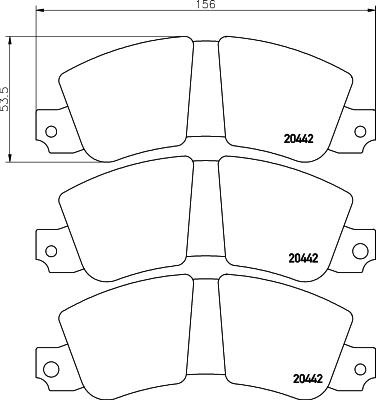 Textar 2044201 - Set placute frana,frana disc aaoparts.ro
