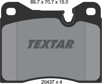 Textar 2043703 - Set placute frana,frana disc aaoparts.ro