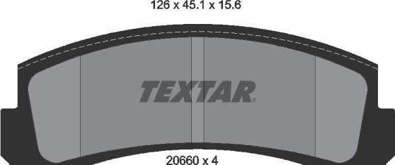 Textar 2066001 - Set placute frana,frana disc aaoparts.ro