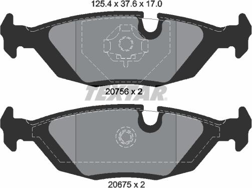 Textar 2067502 - Set placute frana,frana disc aaoparts.ro