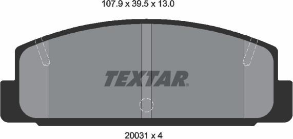 Textar 2003101 - Set placute frana,frana disc aaoparts.ro