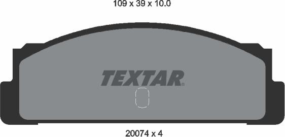 Textar 2007404 - Set placute frana,frana disc aaoparts.ro