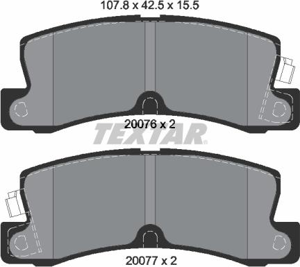 Textar 2007601 - Set placute frana,frana disc aaoparts.ro