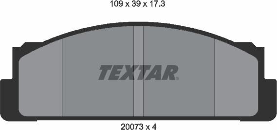 Textar 2007304 - Set placute frana,frana disc aaoparts.ro