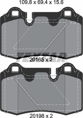 Textar 2016501 - Set placute frana,frana disc aaoparts.ro