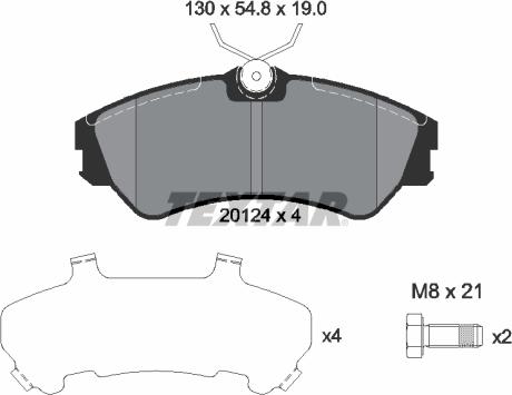 Textar 2012401 - Set placute frana,frana disc aaoparts.ro