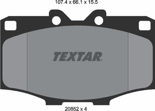 Textar 2085201 - Set placute frana,frana disc aaoparts.ro