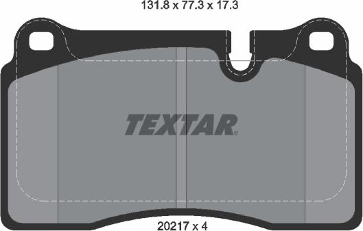 Textar 2021701 - Set placute frana,frana disc aaoparts.ro