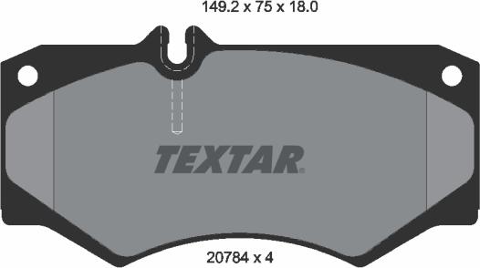 Textar 2078401 - Set placute frana,frana disc aaoparts.ro