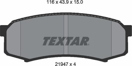 Textar 2194701 - Set placute frana,frana disc aaoparts.ro