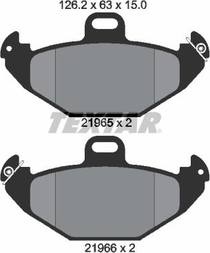 Textar 2196502 - Set placute frana,frana disc aaoparts.ro