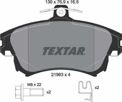 Textar 2198304 - Set placute frana,frana disc aaoparts.ro