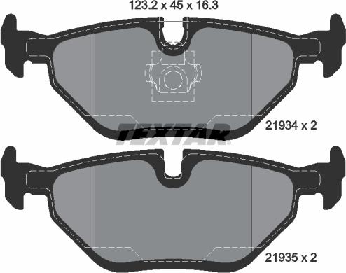 Textar 2193404 - Set placute frana,frana disc aaoparts.ro