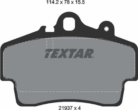 Textar 2193702 - Set placute frana,frana disc aaoparts.ro