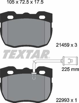 Textar 2145905 - Set placute frana,frana disc aaoparts.ro