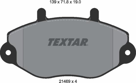 Textar 2146901 - Set placute frana,frana disc aaoparts.ro