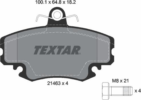 Textar 2146306 - Set placute frana,frana disc aaoparts.ro