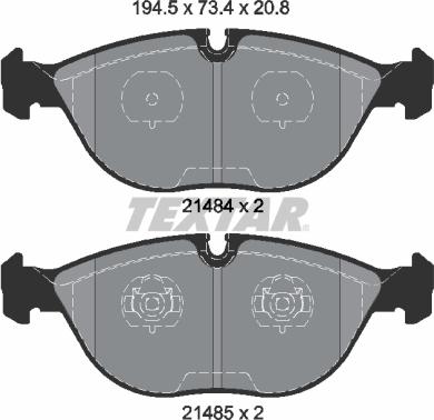 Textar 2148401 - Set placute frana,frana disc aaoparts.ro