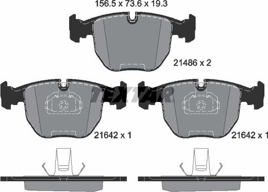 Textar 2148602 - Set placute frana,frana disc aaoparts.ro